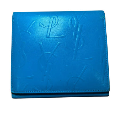 Yves Saint Laurent Turquoise Compact Wallet