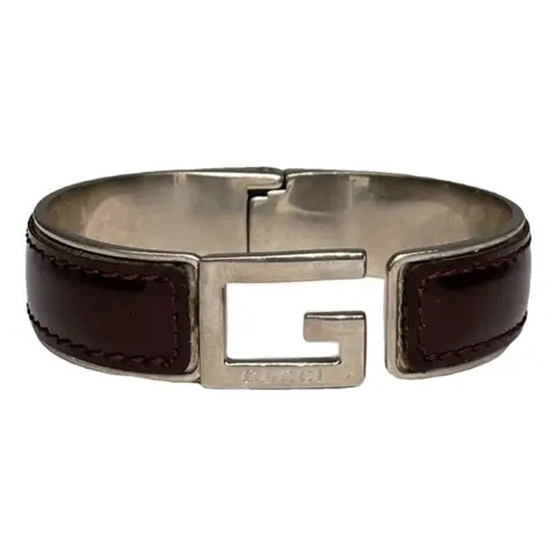 Gucci leather bangle bracelet