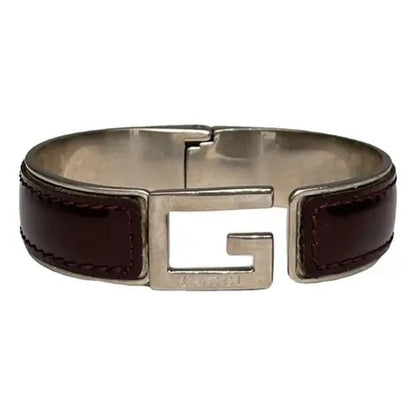 Gucci leather bangle bracelet