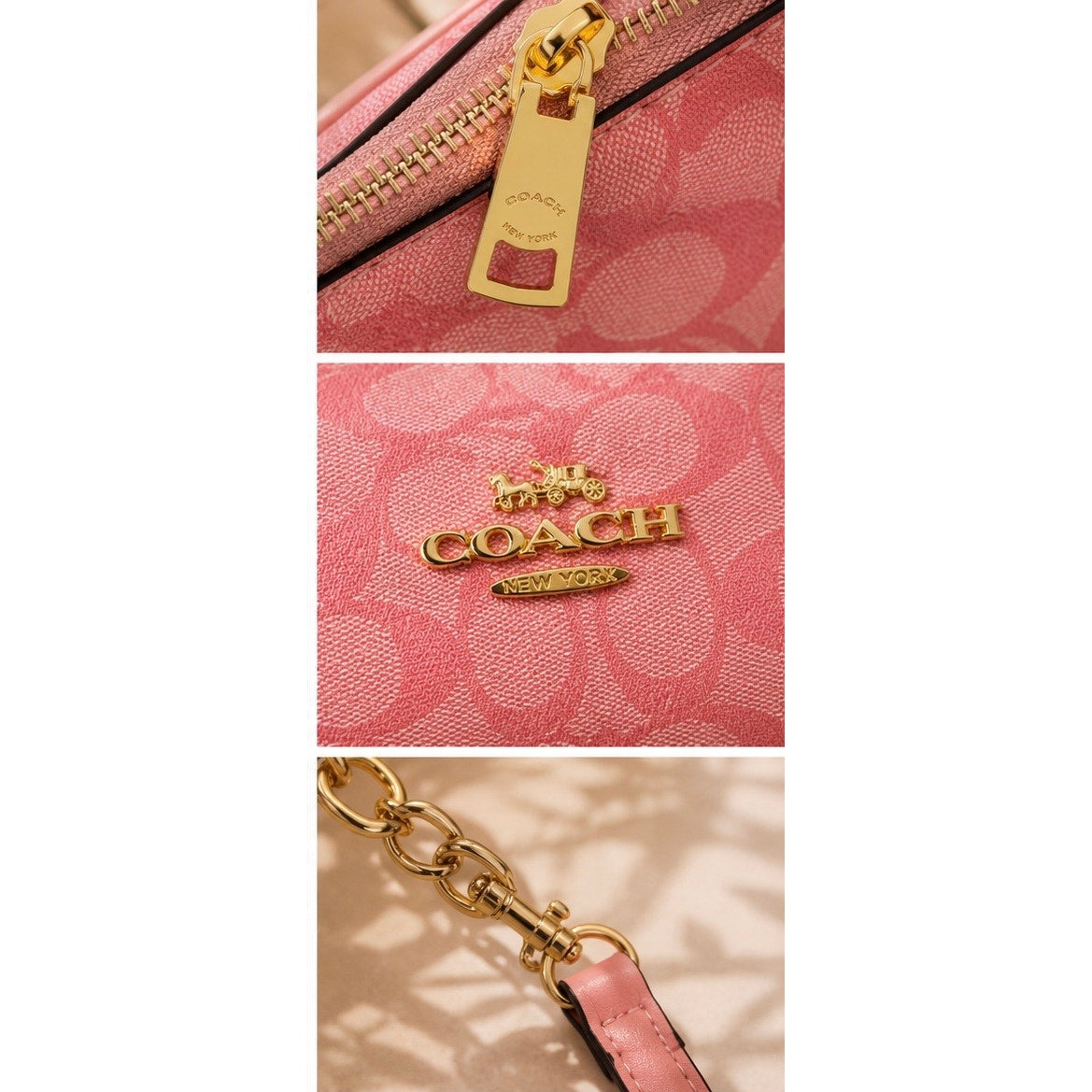⭐Fashion Signature Pink Convertible Shoulder & Crossbody Bag