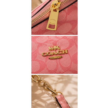 ⭐Fashion Signature Pink Convertible Shoulder & Crossbody Bag