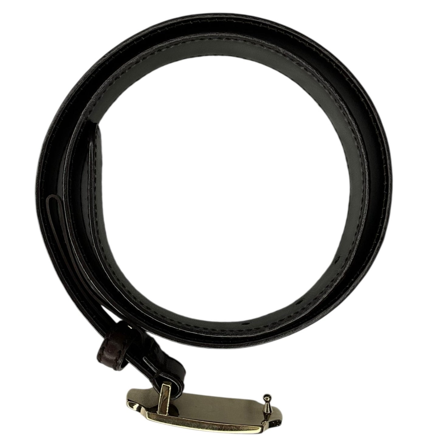 Gucci Brown Guccissima Gold Buckle Belt