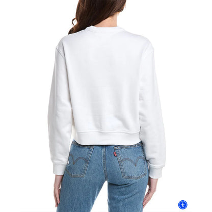 Burberry White Sweatshirt Size L