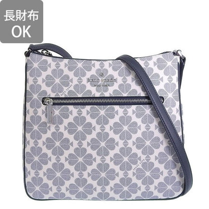 Kate Spade Spade Flower Crossbody Shoulder Bag Navy Multi Coated Canvas