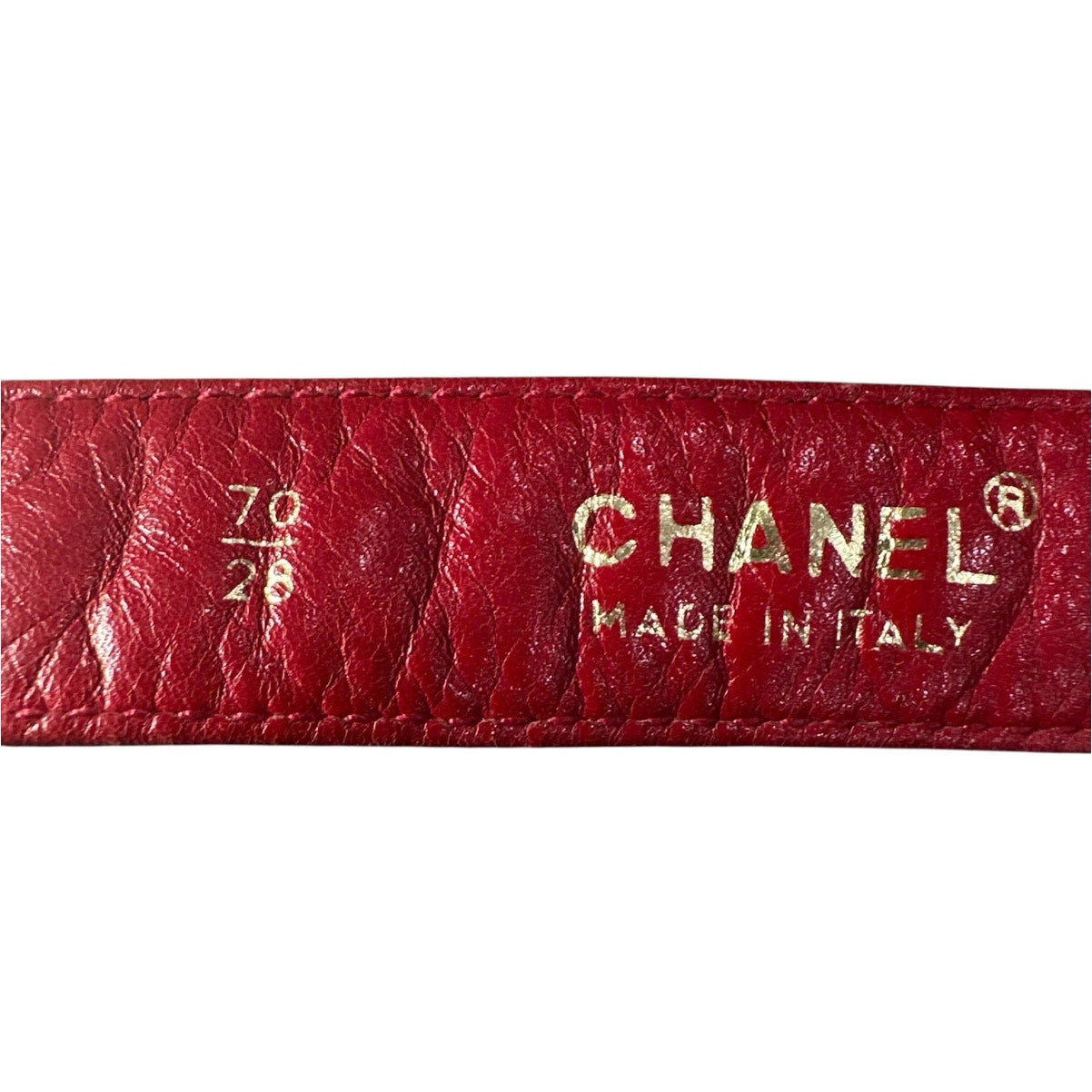 CHANEL 24K Red Lambskin Belt Bag