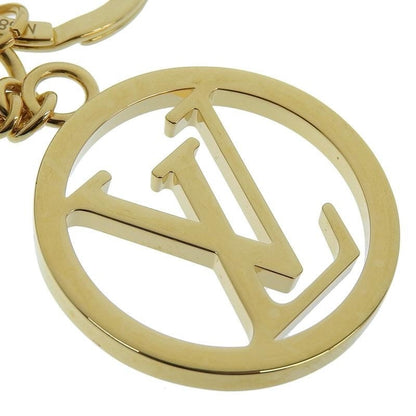 Louis Vuitton Authentic Porte Cle LV Circle Bag Charm Key Ring GP Gold 11