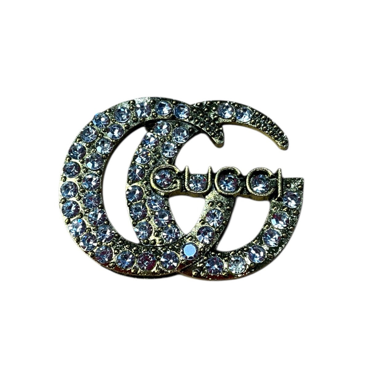 Crystal Double G Style Brooch Pin – Various Designs & Colors