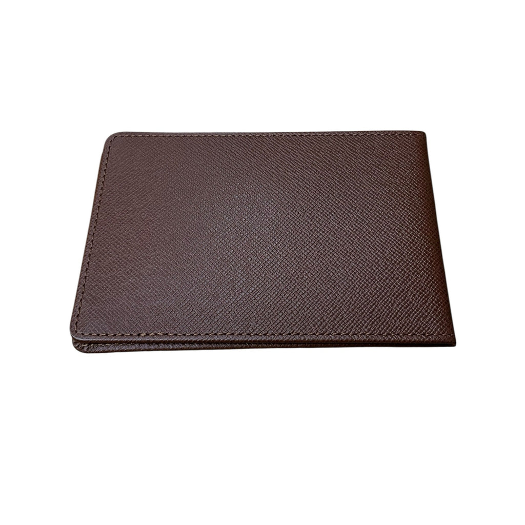 Authentic Louis Vuitton Brown Leather Bifold Wallet