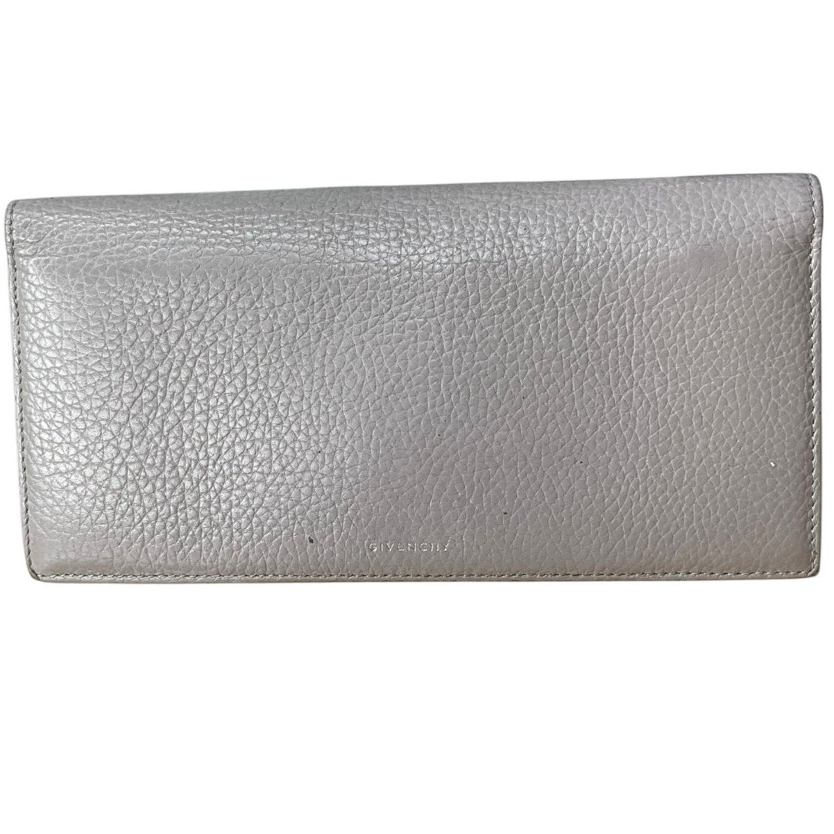 Givenchy gray leather silver wallet