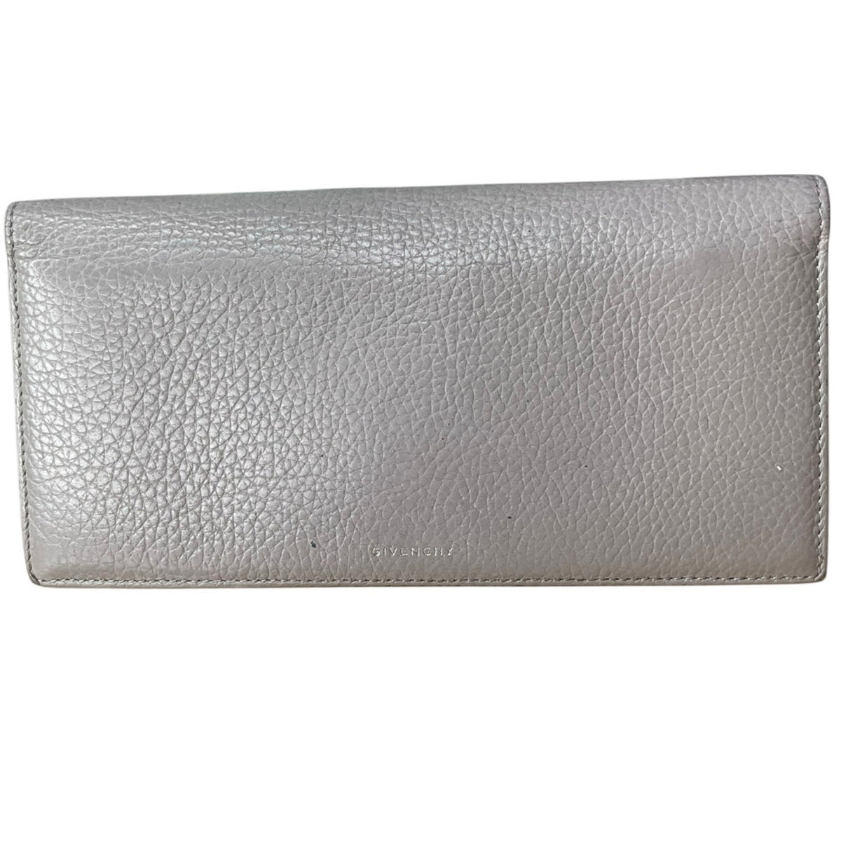 Givenchy gray leather silver wallet