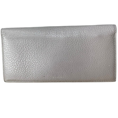 Givenchy gray leather silver wallet