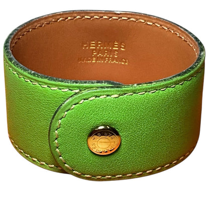 Hermes Green Medor Wrap Bracelet