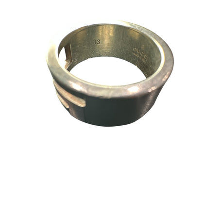 Gucci Wide Cutout Ring Size 13