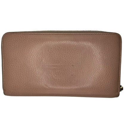 Gucci Pink Interlocking Soho Leather Wallet