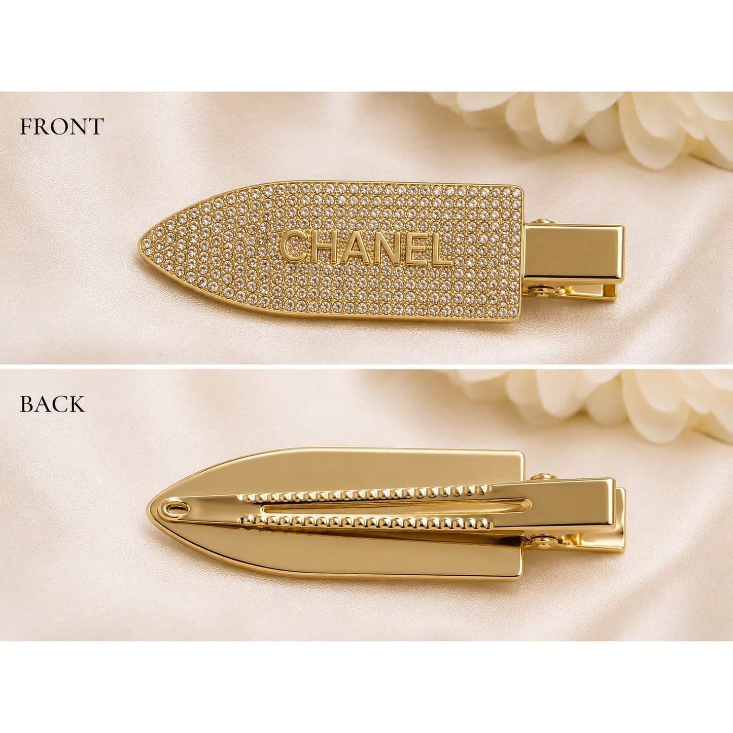 Chanel Beauté GWP Rhinestone Hair Clip Set – Gold or Silver