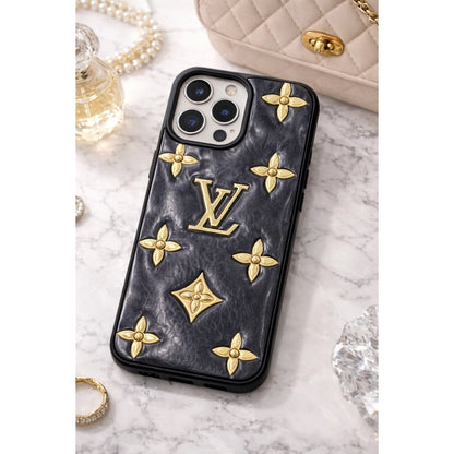 Luxury Monogram Embossed iPhone Case (iPhone 15 Pro)
