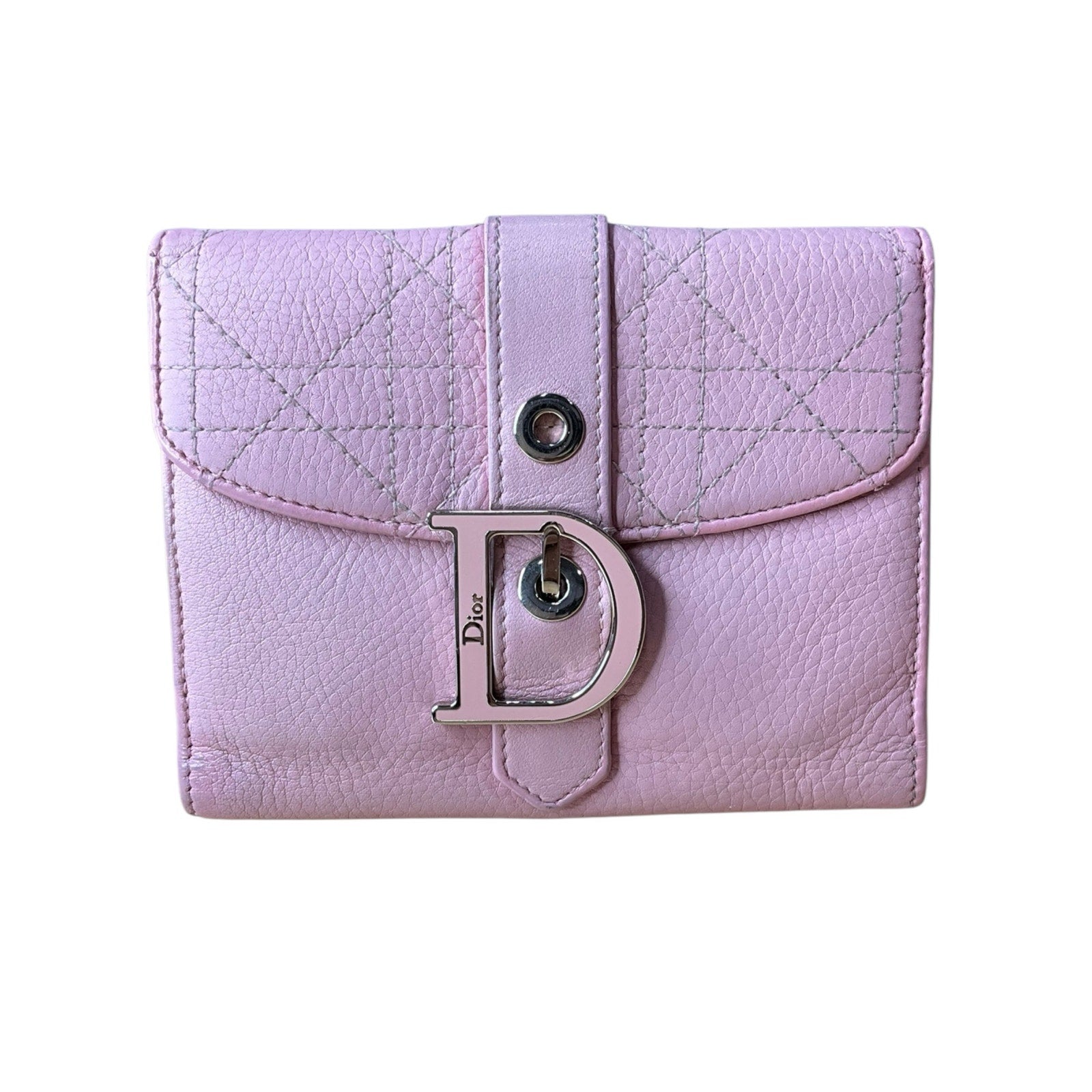 Authentic Dior Pink Cannage Wallet – Pre-Owned