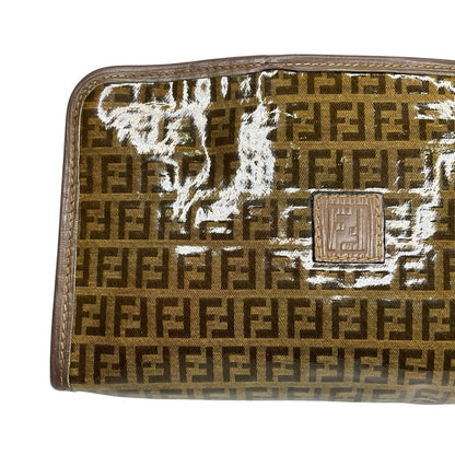 Fendi Zucca Clutch Toiletry Pouch