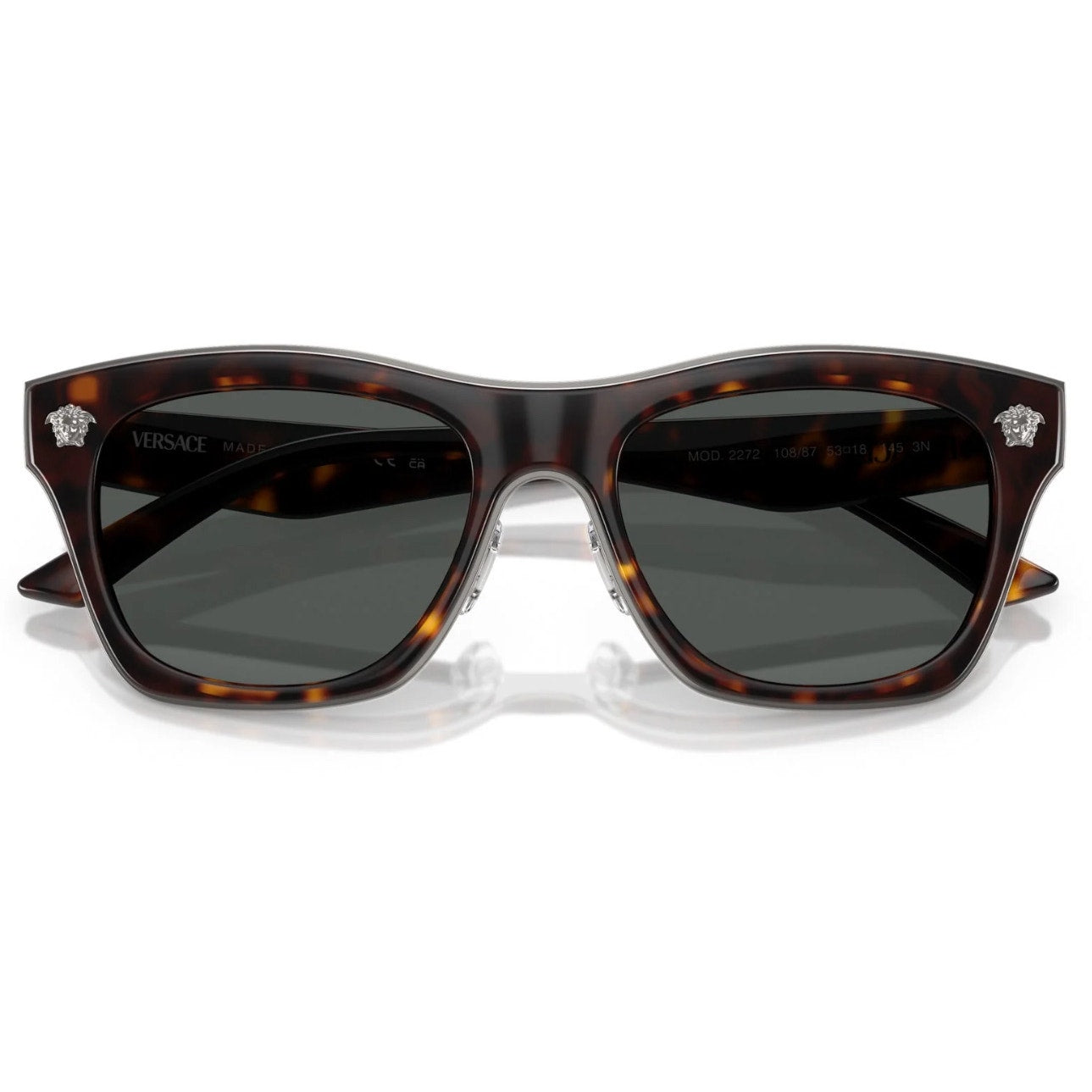 Versace Unisex Round Sunglasses, VE2272 - Havana