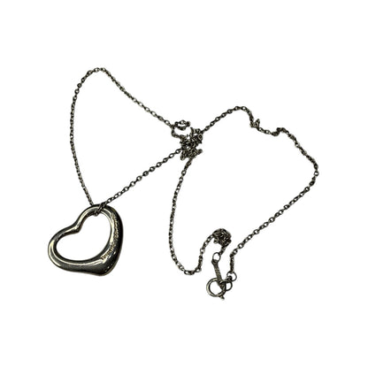 Tiffany & Co. Elsa Peretti Open Heart Silver Necklace
