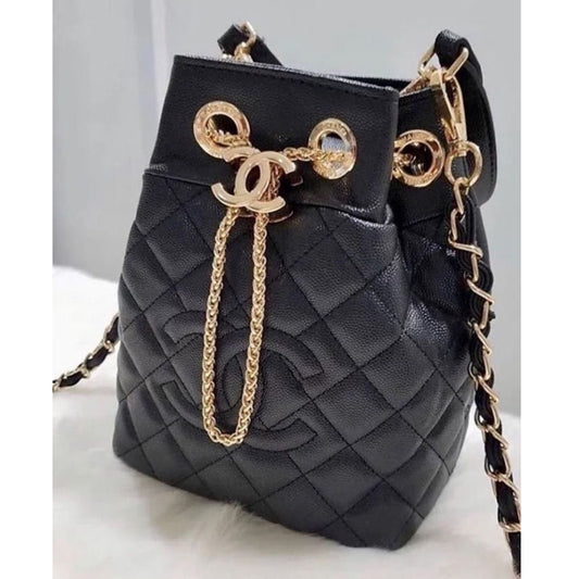 Chanel Makeup Line Bucket Quilted Mini Bucket Bag