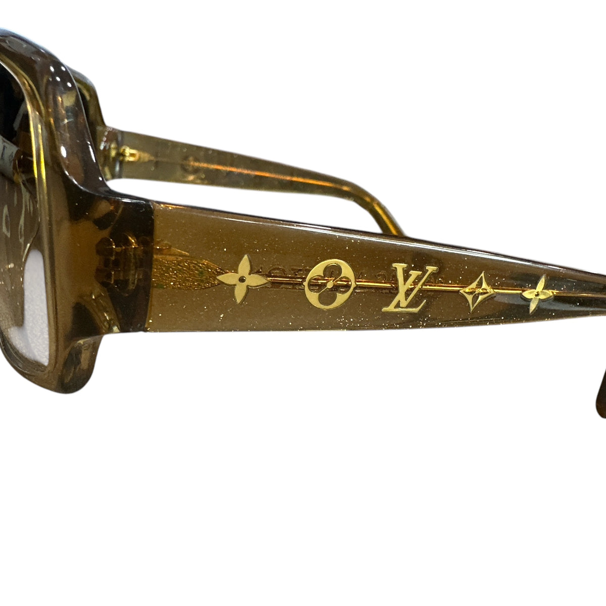 Louis Vuitton Brown Glitter Sunglasses - Clairely Amazing