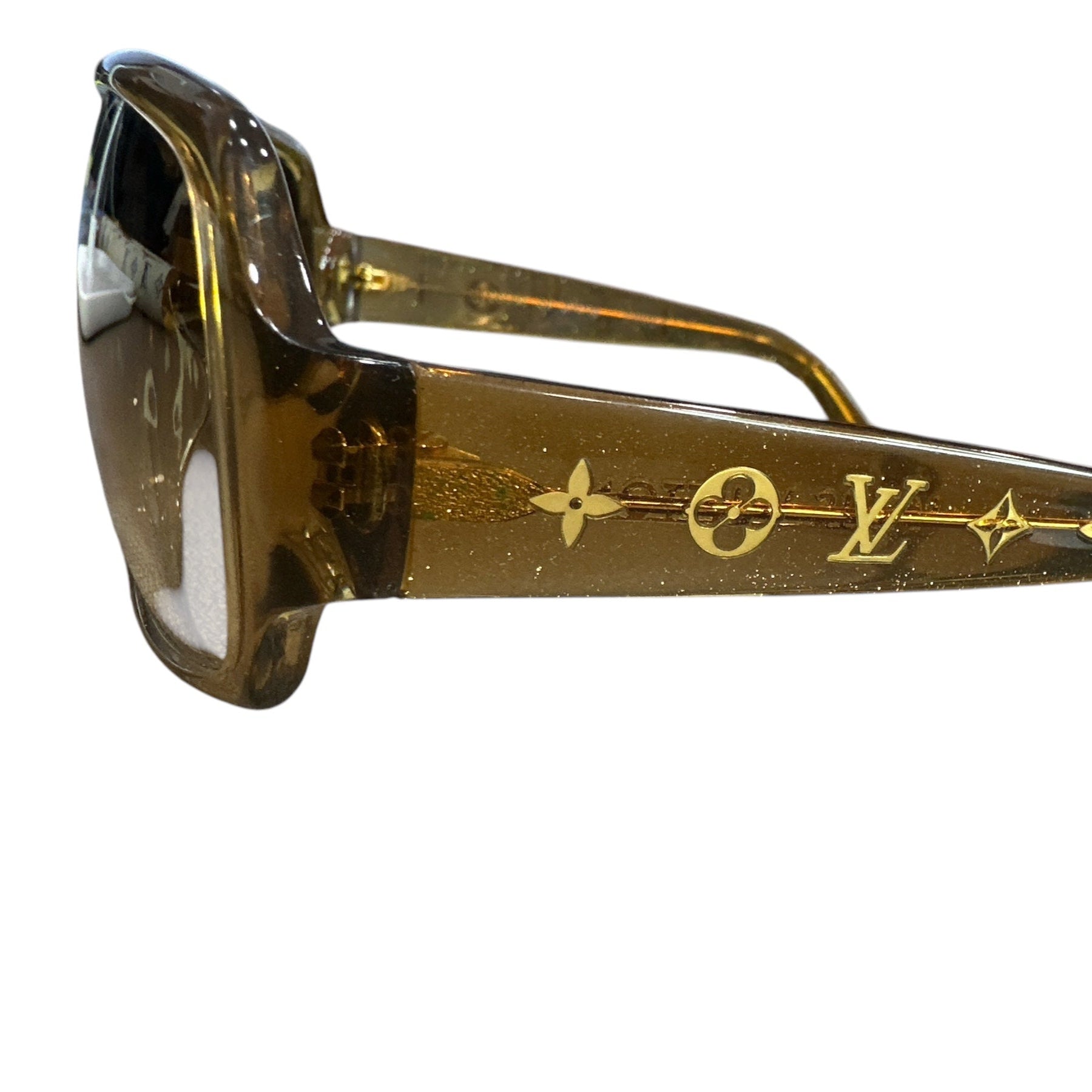 Louis Vuitton Brown Glitter Sunglasses - Clairely Amazing