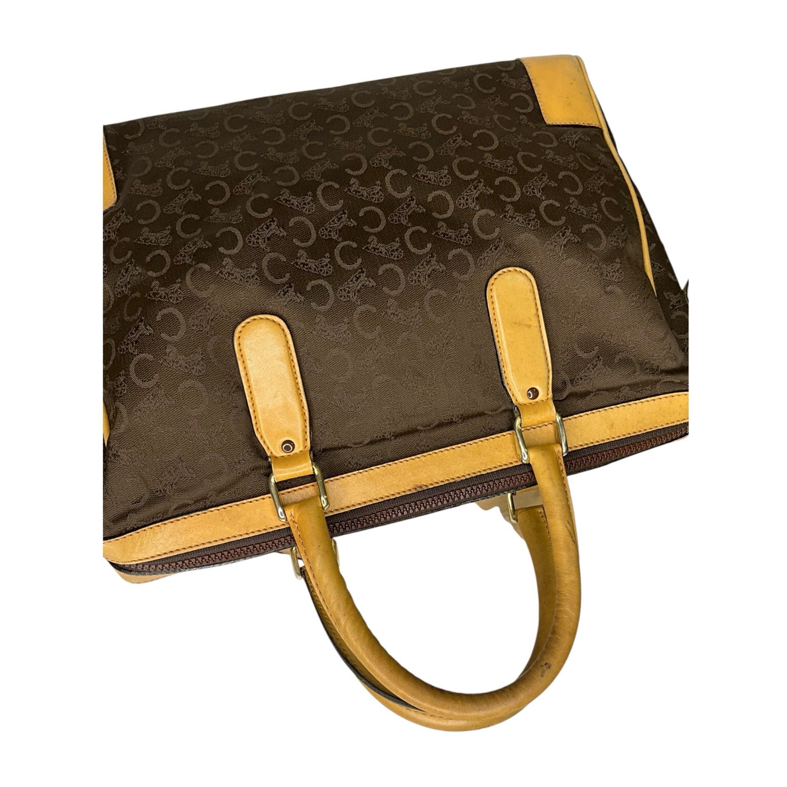 Authentic Celine Boston Bag - Brown