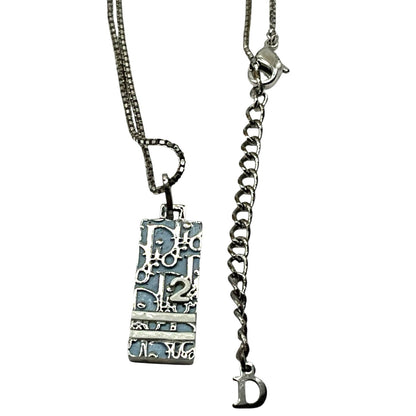 Dior Light Blue Trotter Necklace