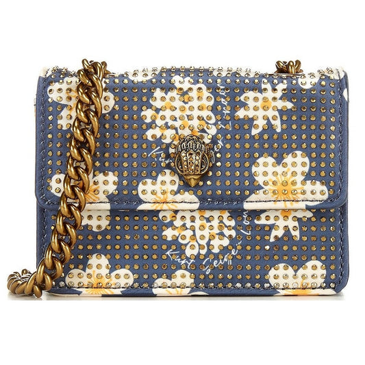 Kurt Geiger London Micro Kensington Floral Rhinestoned Crossbody Bag