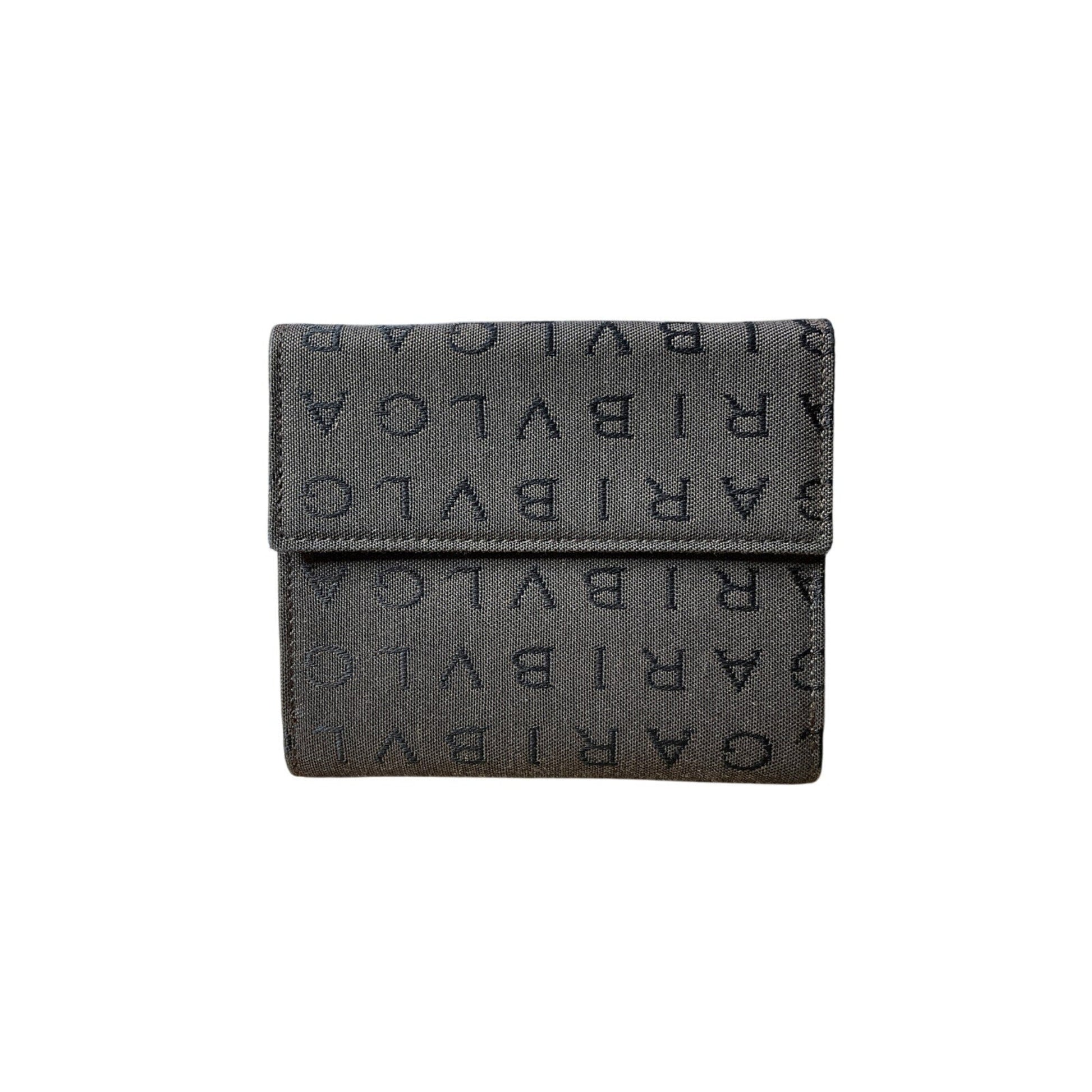 Dark gray wallet with 'GARIBALDI' branding on a white background