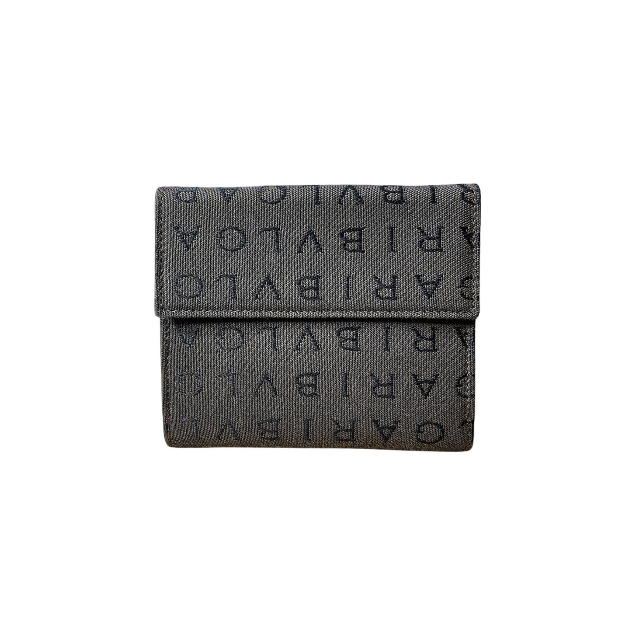 Dark gray wallet with 'GARIBALDI' branding on a white background