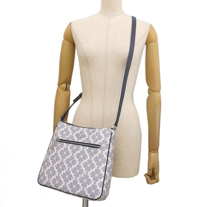 Kate Spade Spade Flower Crossbody Shoulder Bag Navy Multi Coated Canvas