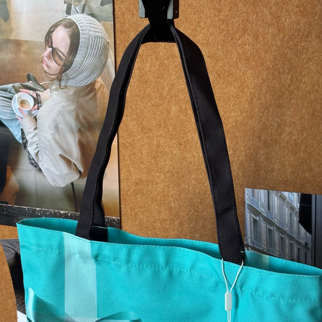 Tiffany & Co. GWP Tiffany Blue Bow Print Shoulder Tote Bag
