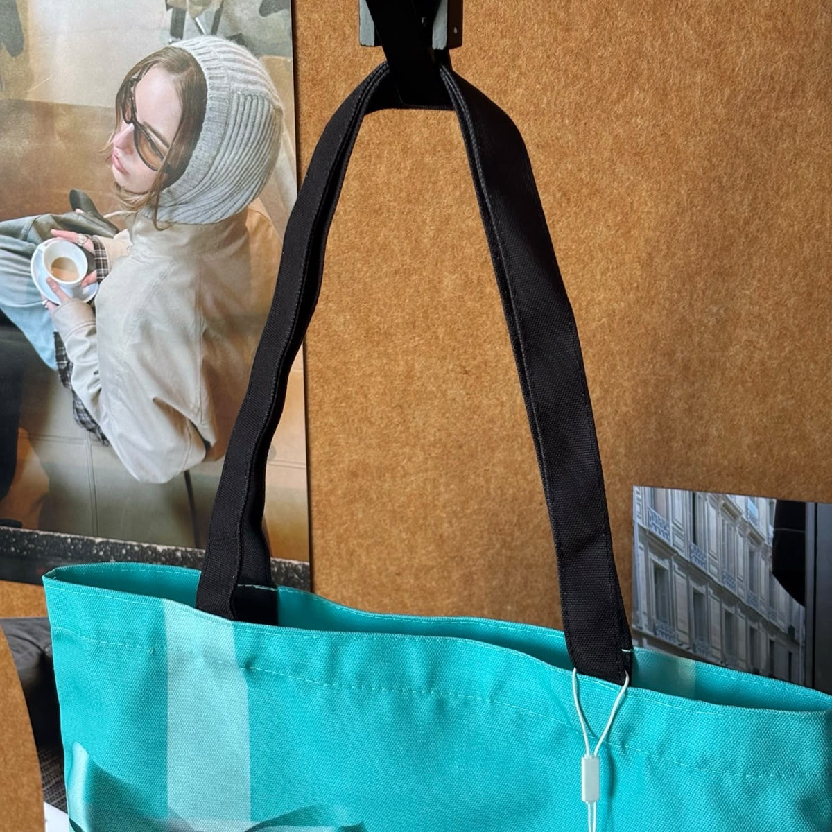 Tiffany & Co. GWP Tiffany Blue Bow Print Shoulder Tote Bag