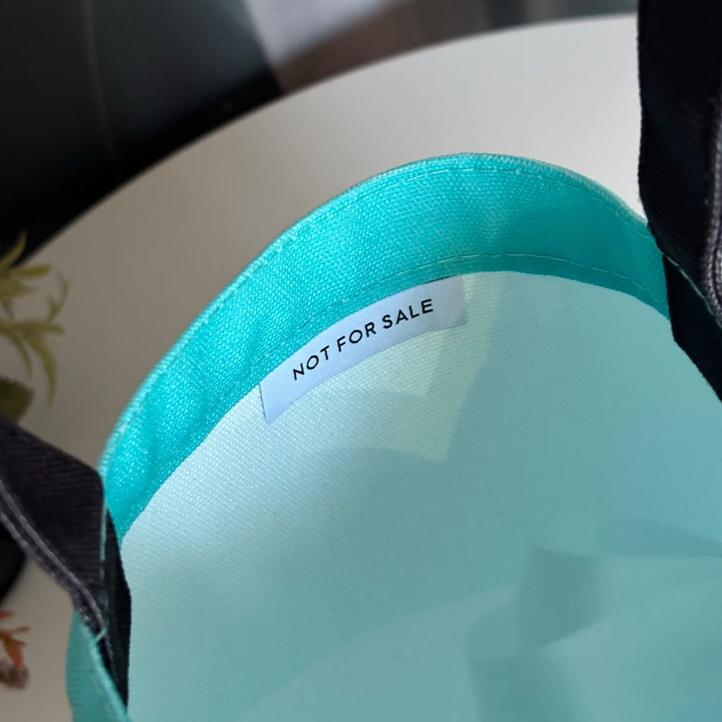 Tiffany & Co. GWP Tiffany Blue Bow Print Shoulder Tote Bag