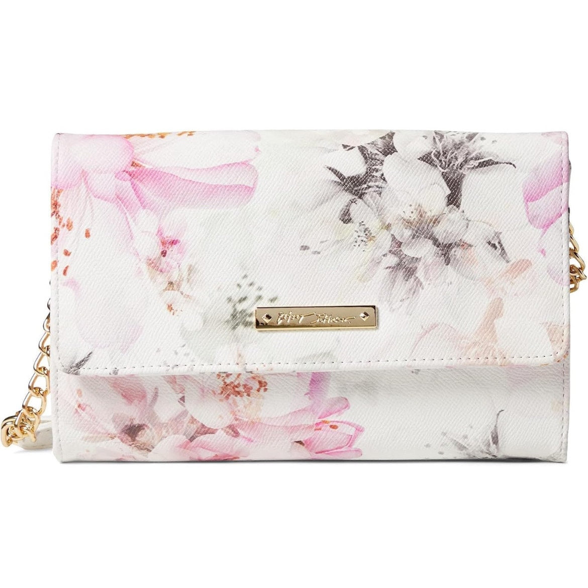 Betsey Johnson Sam Floral Crossbody Bag Cherry/White One Size