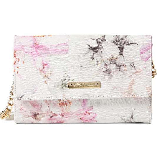 Betsey Johnson Sam Floral Crossbody Bag Cherry/White One Size