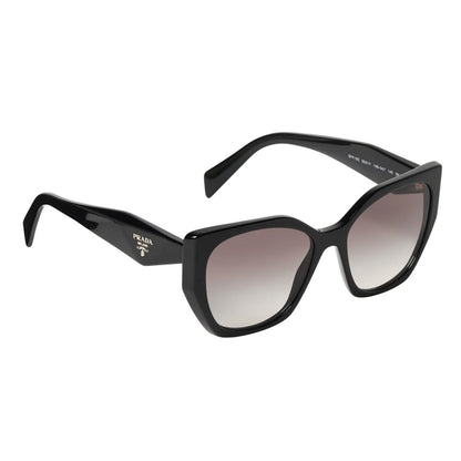 Prada PR 19ZS Oversized Frame Sunglasses Black Size 55