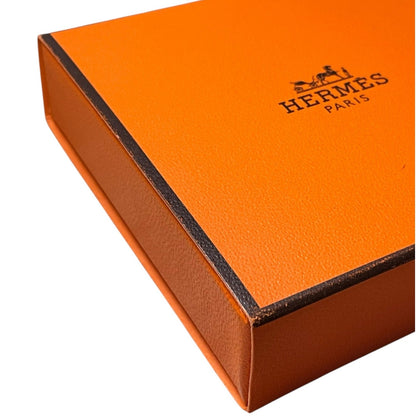 Hermes Lizard Kelly Lock Black & Gold Bangle