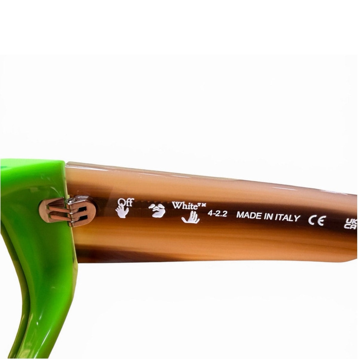 Authentic Off-White™ Neon Green Rectangular Sunglasses | NEW Full Set | Made in Italy