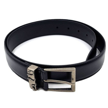 Gucci Black Men's Snake Buckle Belt - RARE