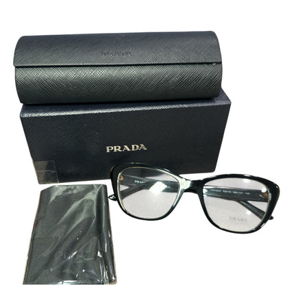 Prada PR 04WV Women's Eyeglasses Black/Medium Havana 54