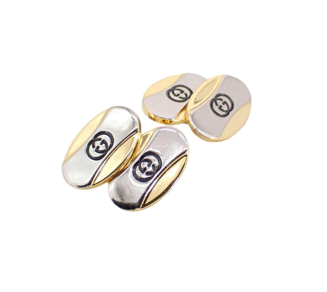 Gucci Two-Tone Cufflinks - Clairely Amazing