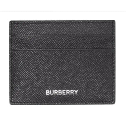 Black Burberry cardholder on a white background