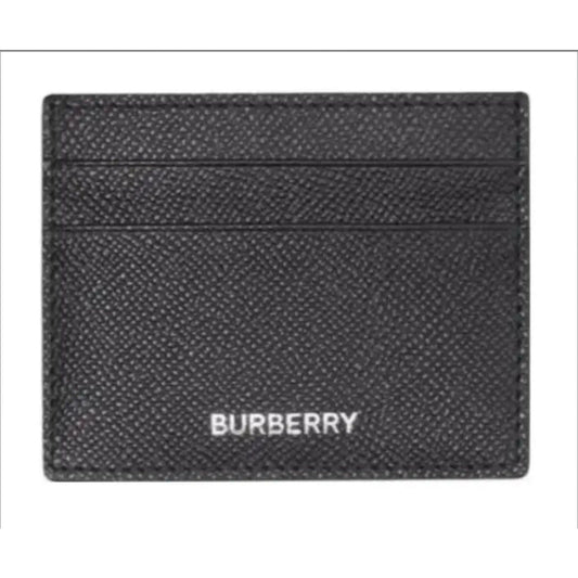 Black Burberry cardholder on a white background