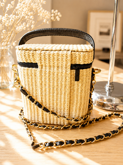 Chanel Beauté Straw Pouch – GWP Summer Cosmetic Case