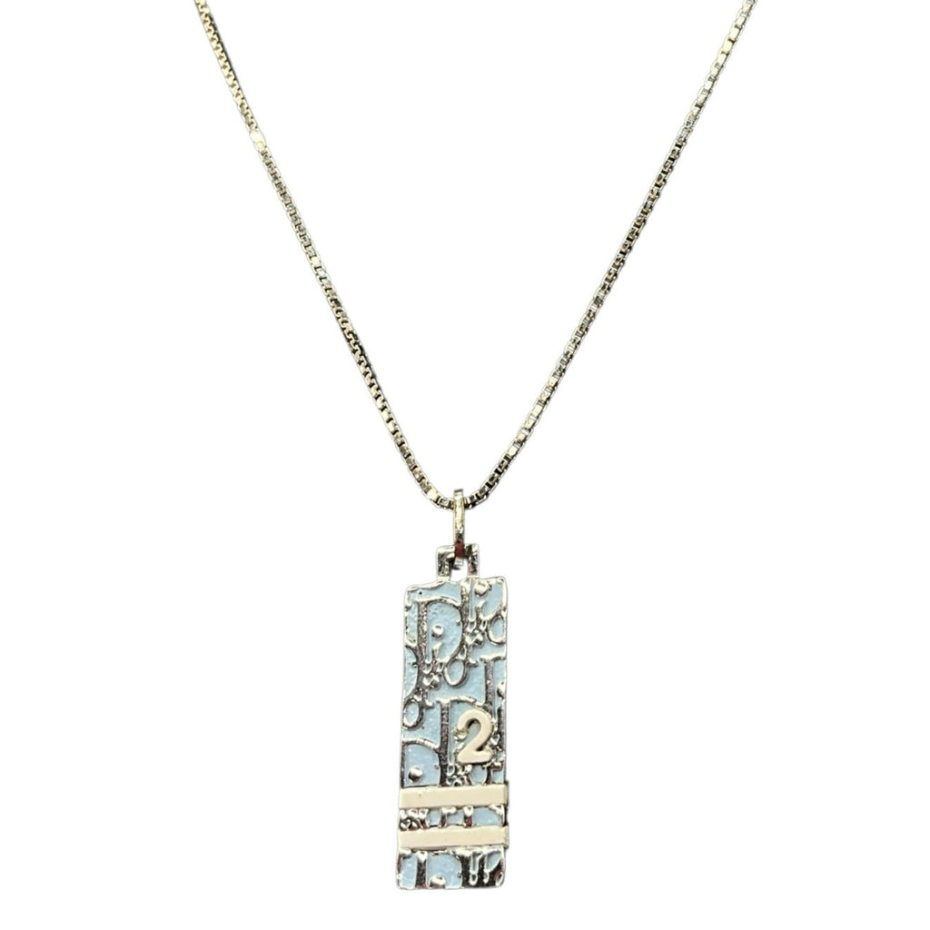Dior Light Blue Trotter Necklace