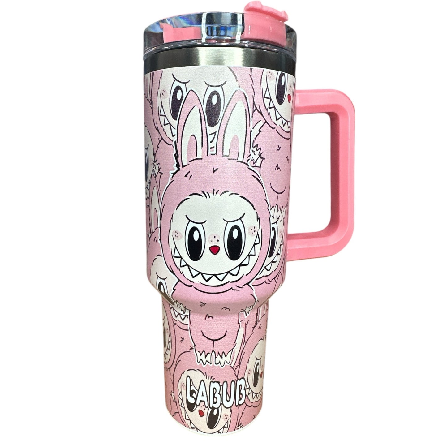 Labubu Monster Tumbler 40oz - Pink