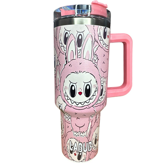 Labubu Monster Tumbler 40oz - Pink